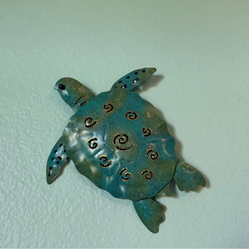 Decorative Blue Turtle Wall Art Set